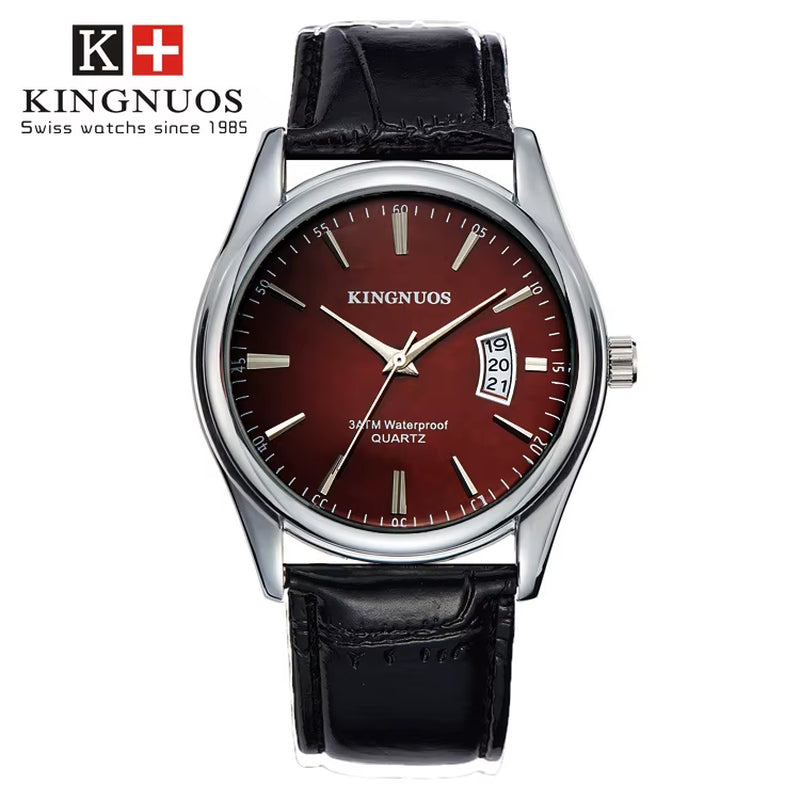 2025 Men'S Watches Top Brand Luxury Man Date Clock Male Leather Business Watches Fashion Casual Quartz Wrist Watch 1853
