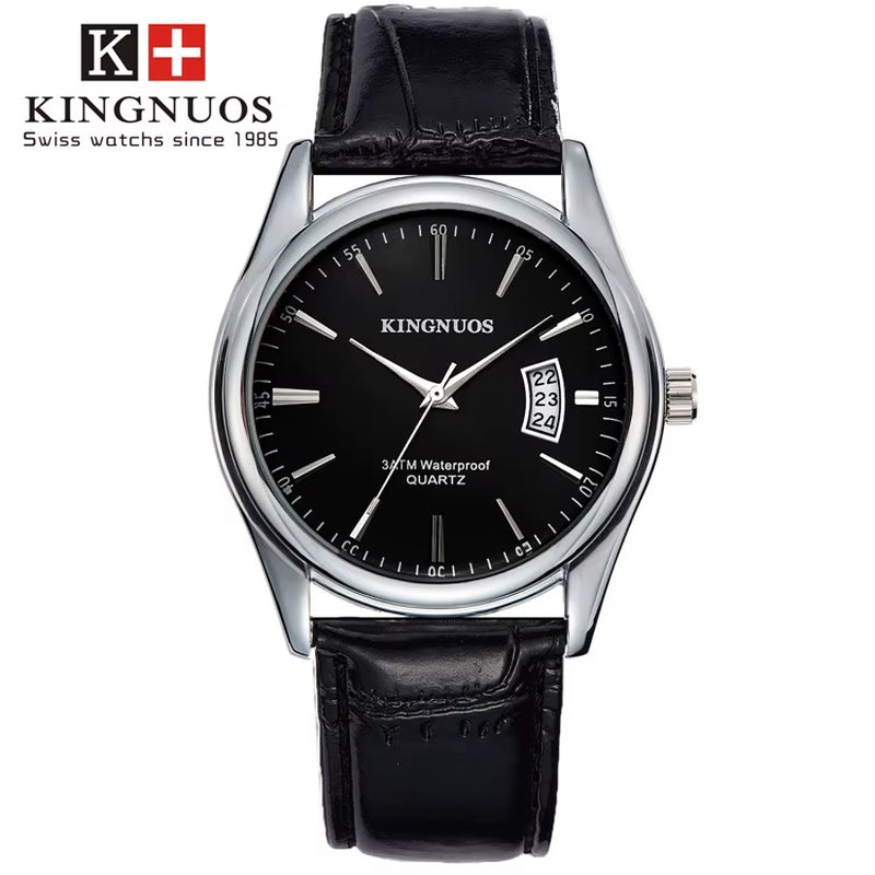 2025 Men'S Watches Top Brand Luxury Man Date Clock Male Leather Business Watches Fashion Casual Quartz Wrist Watch 1853