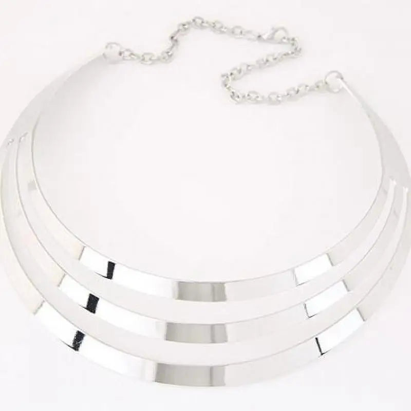 Collar Largo de Lujo Dorado - Gargantilla Statement para Mujer