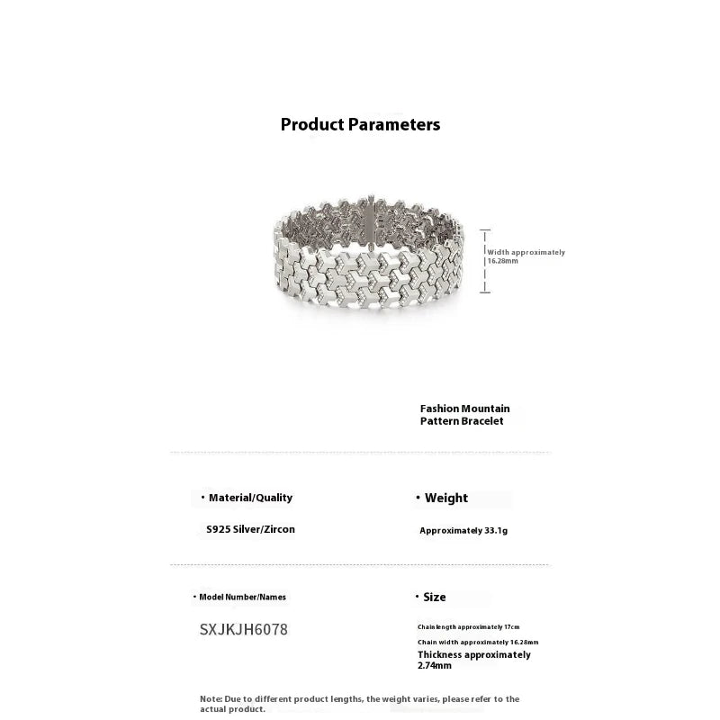 Pulsera Cubana Circonio Lujo - Chapado Oro sobre Plata S925 Unisex