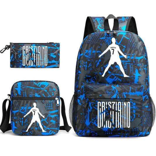 Mochilas Deportivas CR7 Ligeras - Set 3 Unidades Adolescentes Laptop