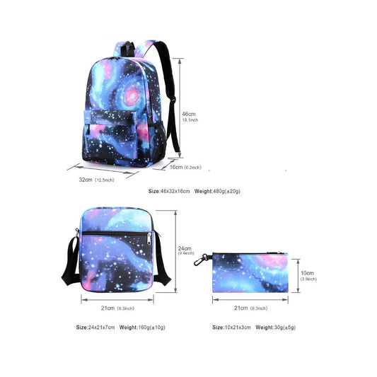 Mochilas Deportivas CR7 Ligeras - Set 3 Unidades Adolescentes Laptop