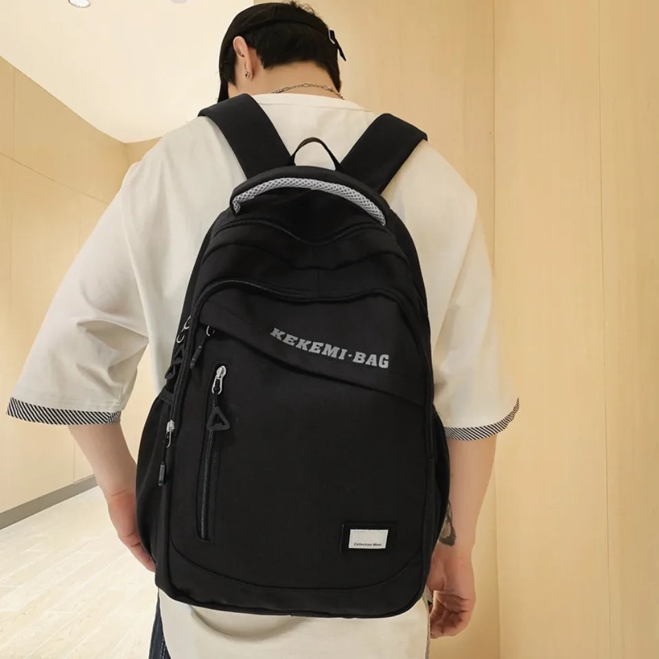 Mochila Universitaria Antirrobo Nailon - Estilo Coreano Unisex Laptop