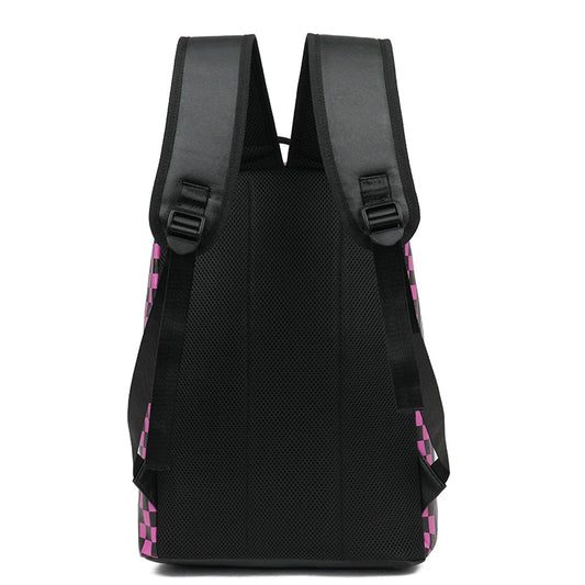 Mochila Gran Capacidad Grafiti PU - Unisex Estudiante Viaje Urbana