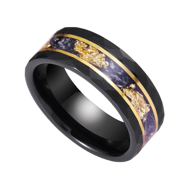 Anillo Oro Tungsteno Hombre - Diseño Oculto Moderno Versátil