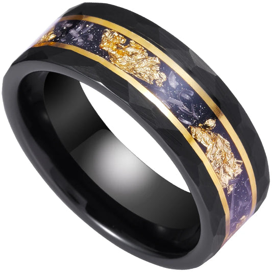 Anillo Oro Tungsteno Hombre - Diseño Oculto Moderno Versátil