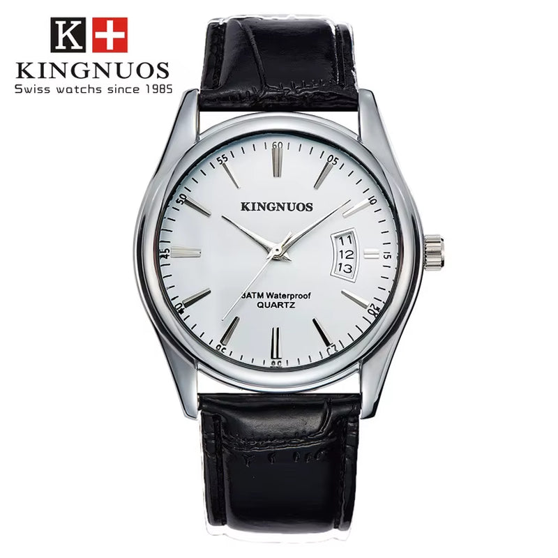 2025 Men'S Watches Top Brand Luxury Man Date Clock Male Leather Business Watches Fashion Casual Quartz Wrist Watch 1853