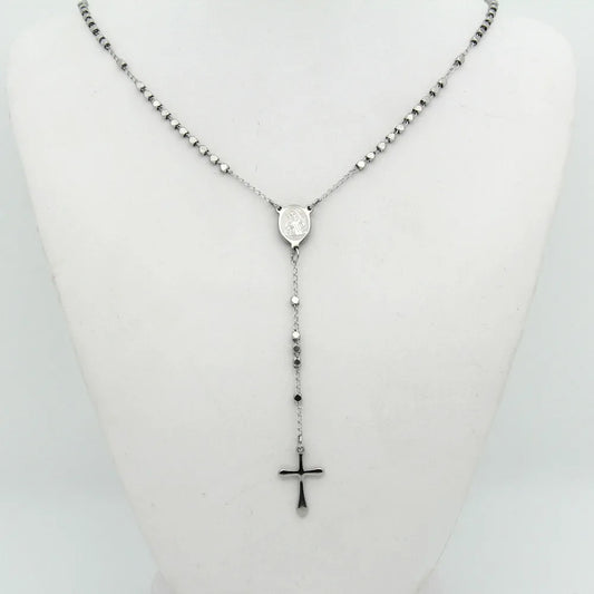 Collar Clásico con Cruz de Acero Inoxidable - Elegancia Atemporal