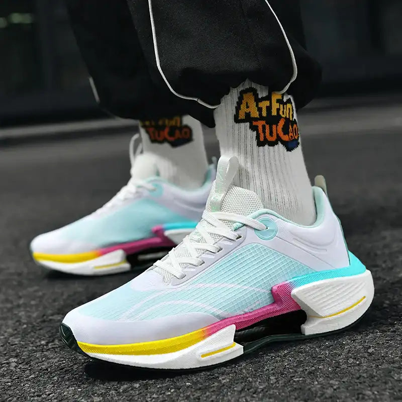 High Quality Men's Women's Outdoor Fashion Sneakers Non-Slip Breathable Mesh for Casual Running Walking Height Increasing Autumn