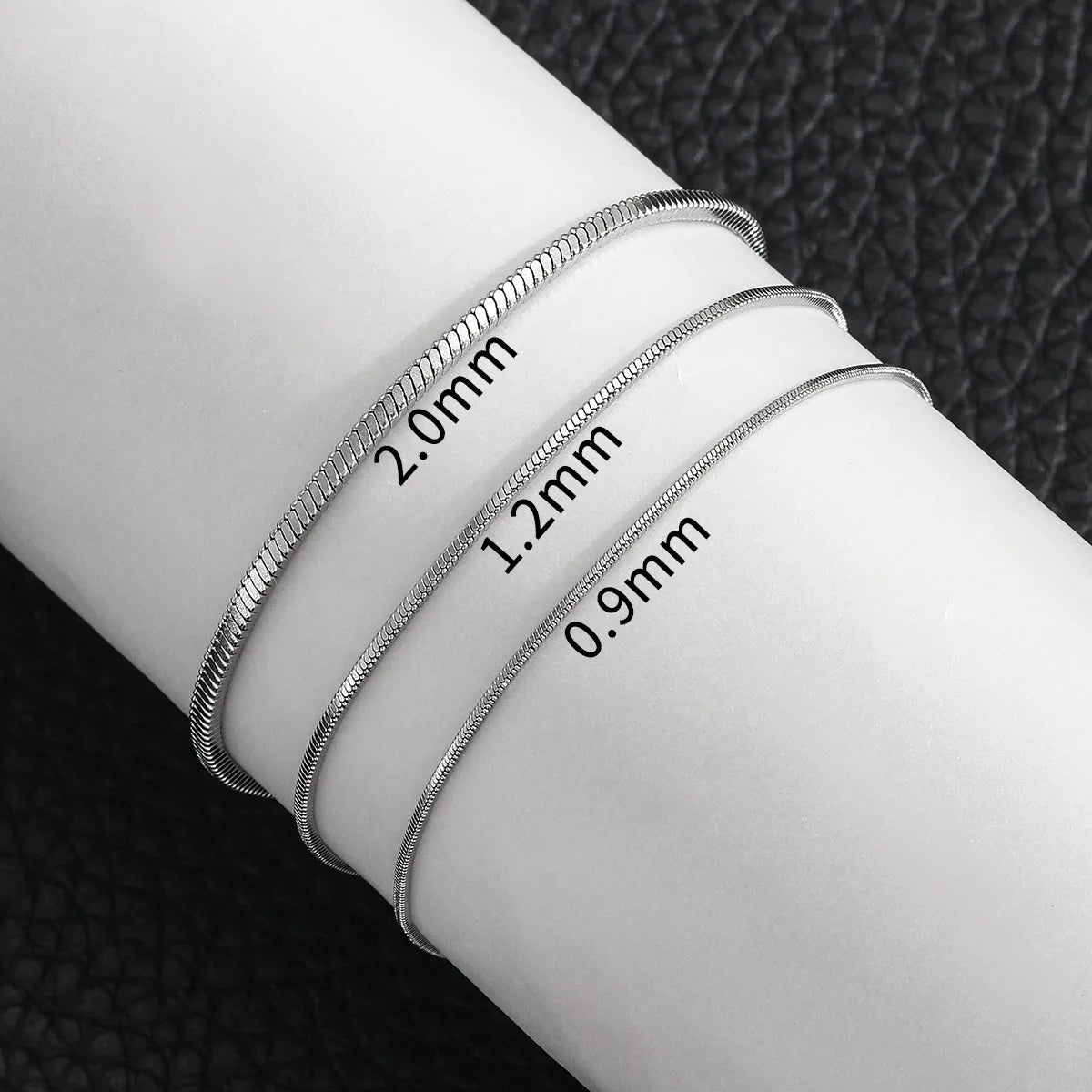 Pulsera de cadena de hueso de serpiente cuadrada de acero inoxidable Simple para hombres y mujeres, joyería de Hip-Hop, accesorios de fiesta de moda