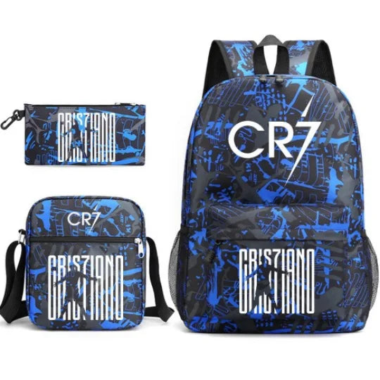 Mochilas Deportivas CR7 Ligeras - Set 3 Unidades Adolescentes Laptop