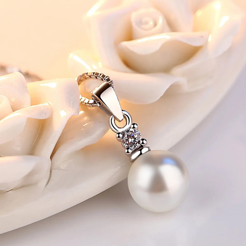 Colgantes y collares de perlas de Plata de Ley 925 para mujer, joyería de calidad de lujo a la moda, joyería GaaBou