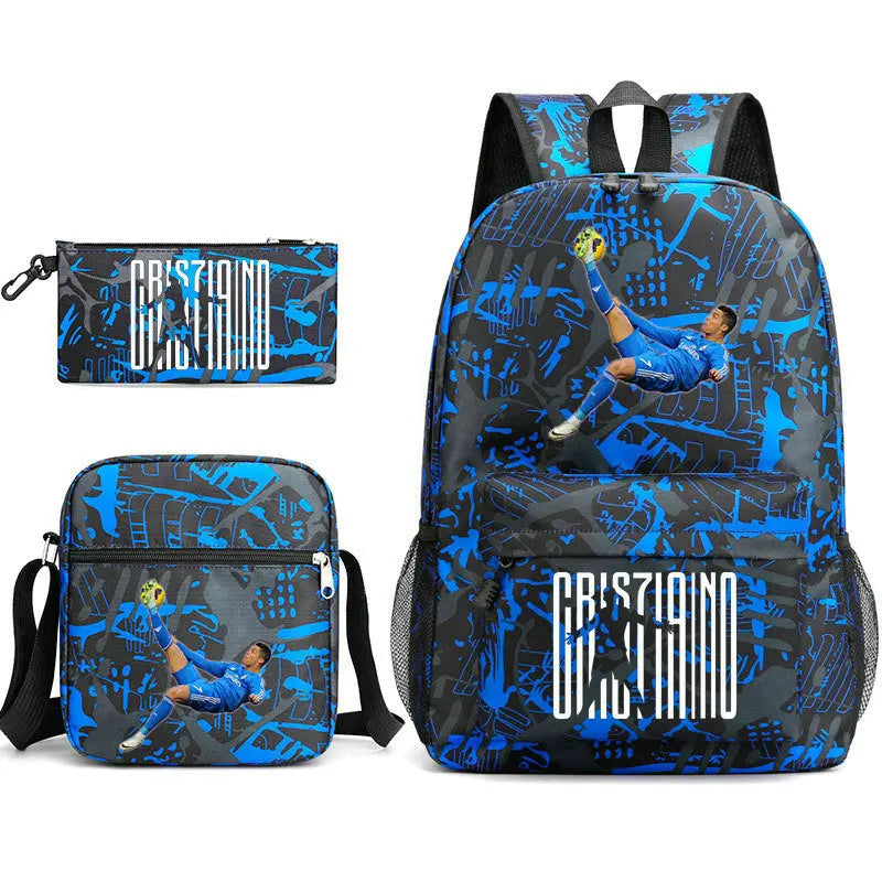 Mochilas Deportivas CR7 Ligeras - Set 3 Unidades Adolescentes Laptop