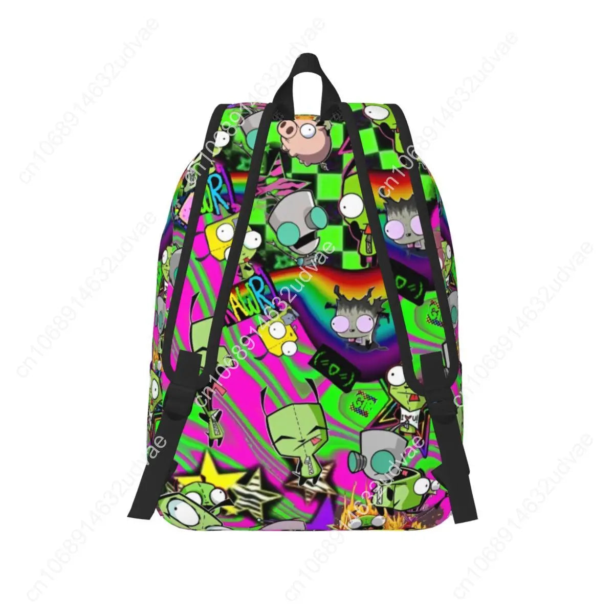 Mochila Invader Zim Gir Dib Robot - Unisex Universidad Senderismo