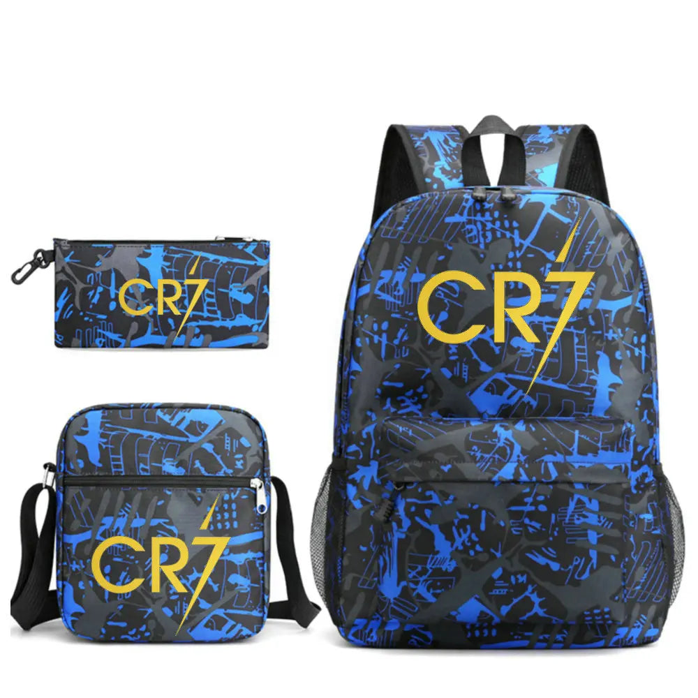 Mochilas Deportivas CR7 Ligeras - Set 3 Unidades Adolescentes Laptop