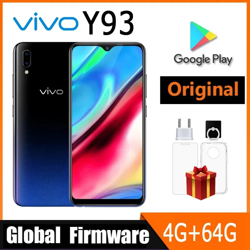 VIVO Y93 - Smartphone Premium 4GB RAM + 64GB | Pantalla 6.2" | Cámara Dual 13MP | Face ID
