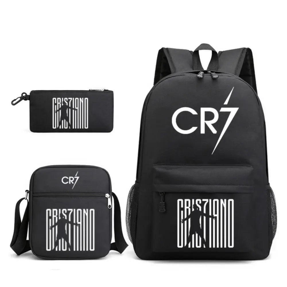 Mochilas Deportivas CR7 Ligeras - Set 3 Unidades Adolescentes Laptop