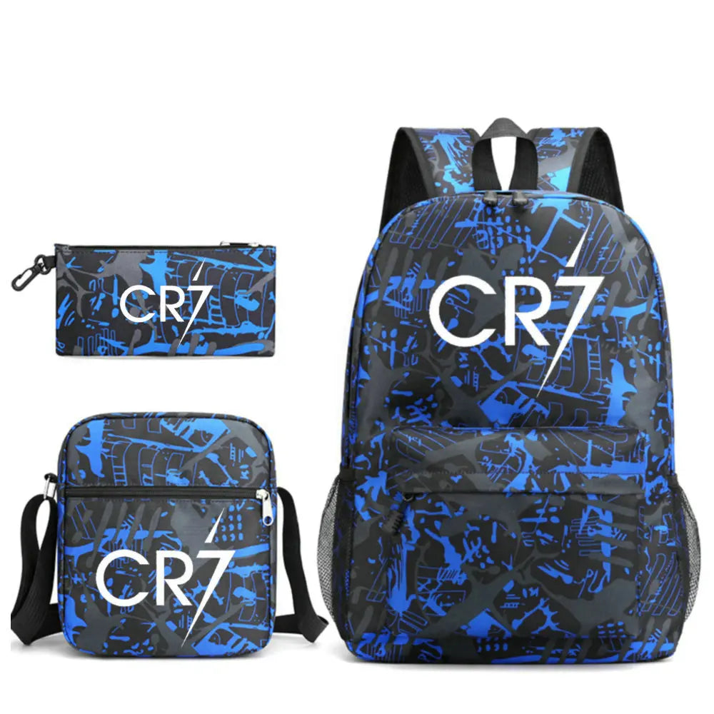 Mochilas Deportivas CR7 Ligeras - Set 3 Unidades Adolescentes Laptop